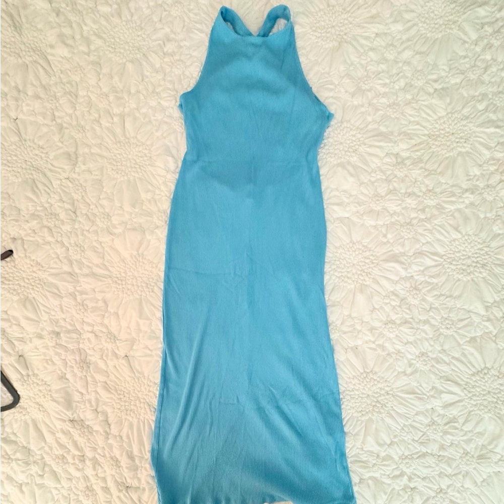 NWOT H&M Blue Midi Dress